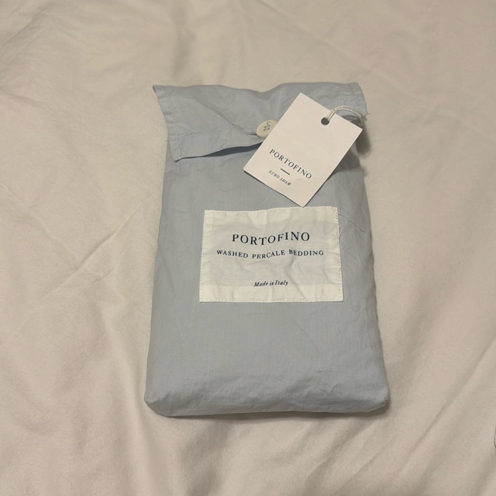 Serena & Lily Portofino Washed Percale Euro Shams